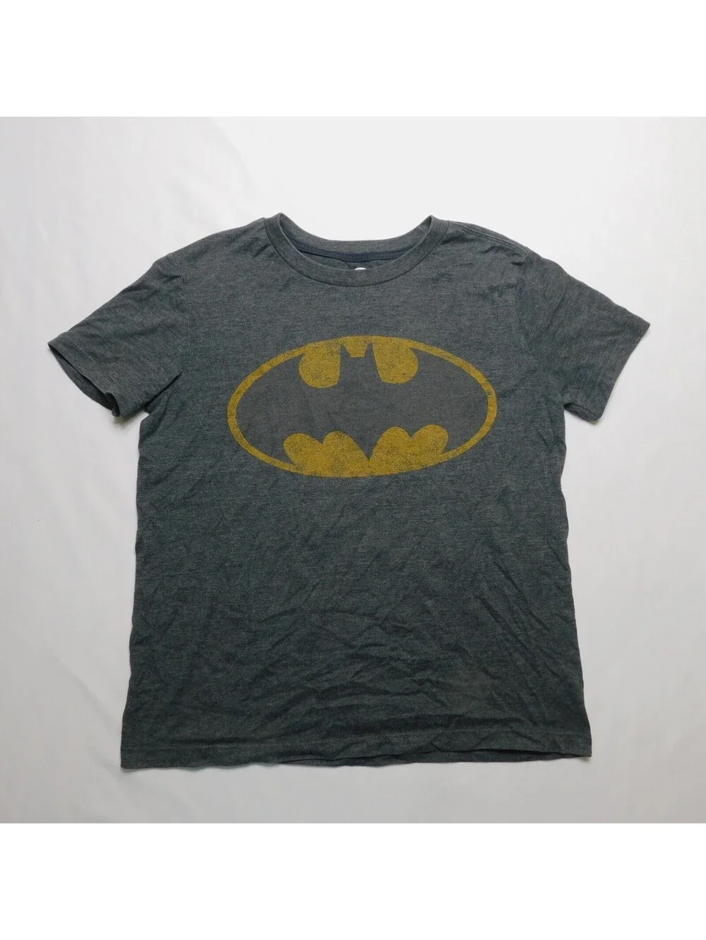 Old Navy Boys Size M 8 Batman Graphic T Shirt Charcoal Gray Heather DC Comics